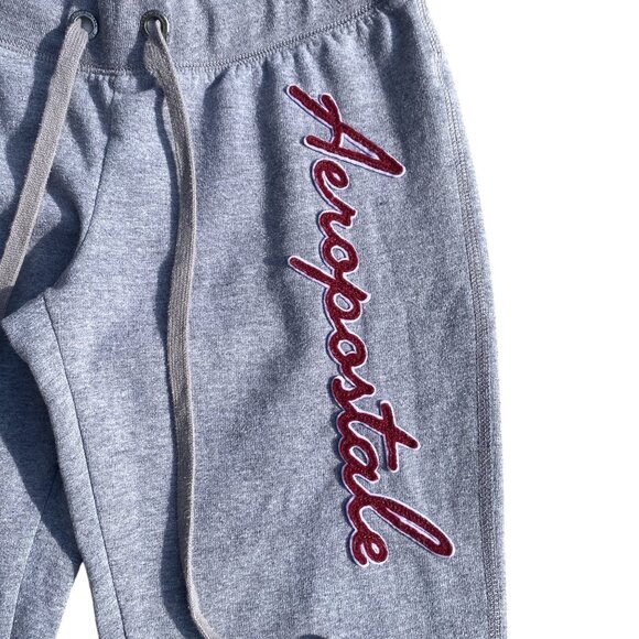 Aeropostale Y2K 3D Spellout Wide Leg Flare Sweatpant Sz M Low-Rise Loungewear - Picture 10 of 10